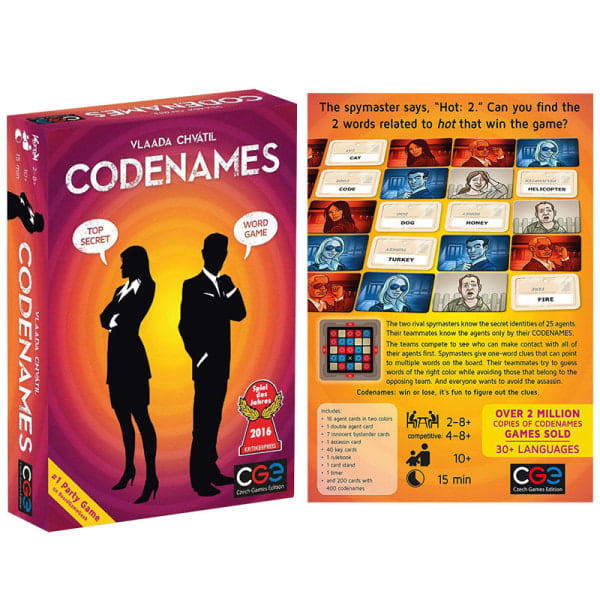 Codenames - Kortspel - Engelsk version
