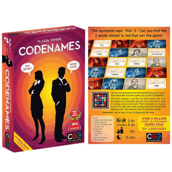 Codenames - Kortspill - Engelsk versjon