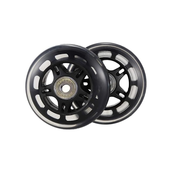 Slitstarka Tysta Gummi Universal Resväskehjul 70mm x 24mm, 2-Delars Ersättningsset