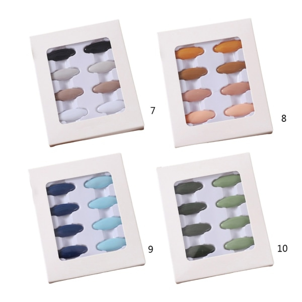 Huvudduk Pin 8 st Diamanter Form Muslimska Kvinnor Hijab Sari Pins Flerfärgad Säkerhetsnålar Plast Scarf Clip Brosch null - 7