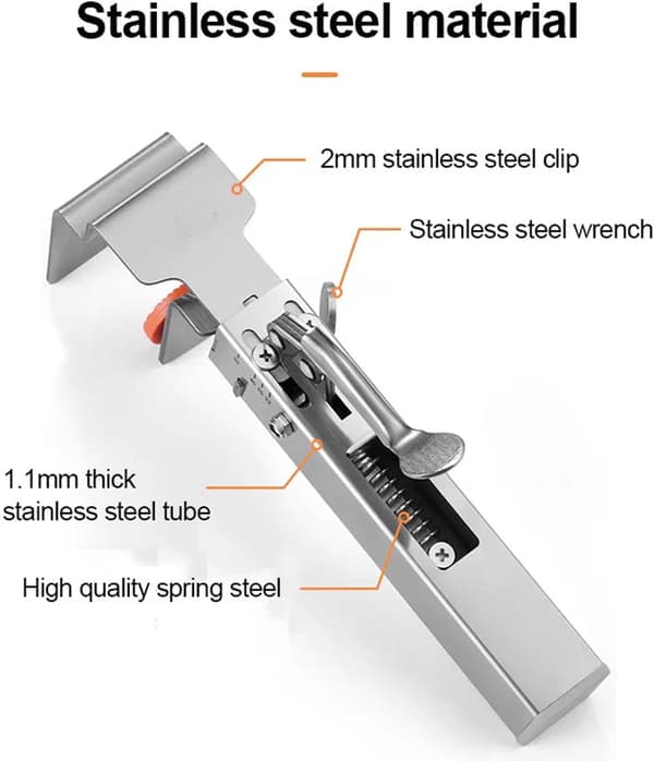 Adjustable Drawer Fixing Clamp, Universal Cabinet Installation Clamps, for Easy and Quick Installation of Drawer Front Panel (2 pcs)