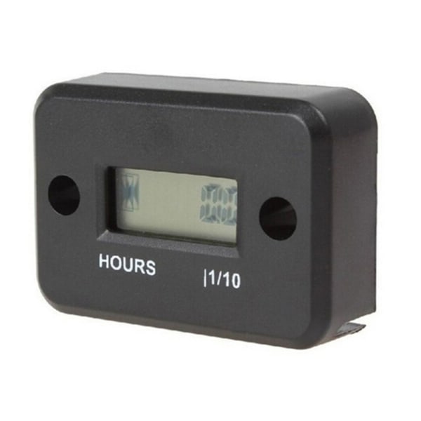 Lille digital motor tachometer Timetæller Båd scooter Mini timer akkumulator Gul