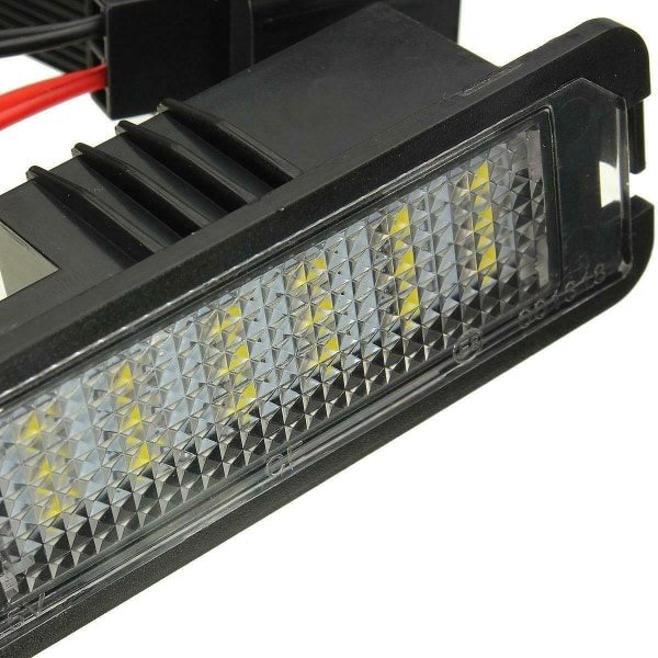 2x LED-nummerplåtsljus för VW GOLF MK4 MK5 MK6 PASSAT