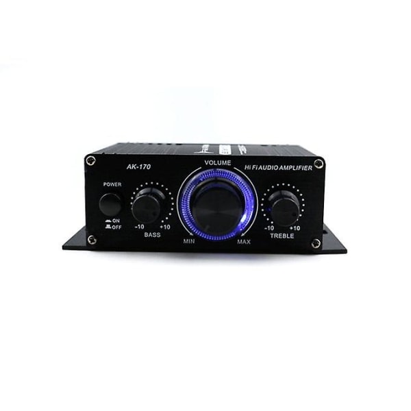 Ak170 12V Mini Lydforsterker Digital Audiomottaker Amp