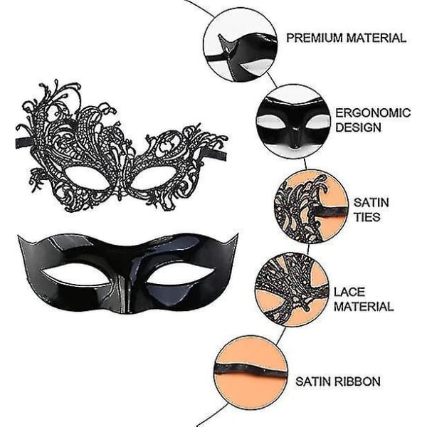 Maskeradbollsmasker, parspetsmasker, Mardi Gras Mask