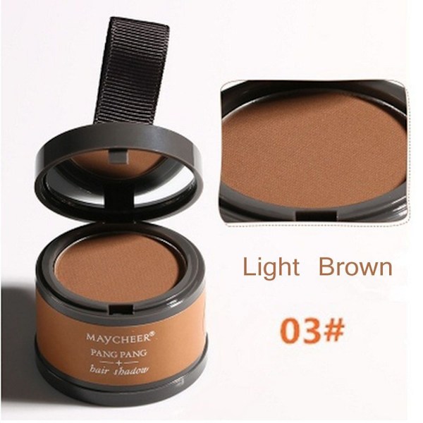 Pörröinen Ohut Puuterimainen Otsatukka Varjo Meikki Hiusten Peitejuuri Peite 3 Light brown