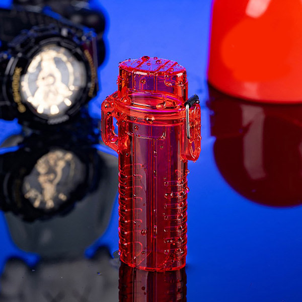 Multifunksjonellt gjennomsiktig vanntätt koffert Vattentätt tenner Rød
