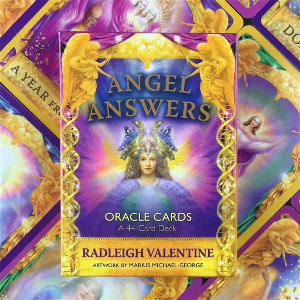 Tarotkort Angel Answers Oracle Cards Brädspel Engelska del Multicolor one size Multicolor one size