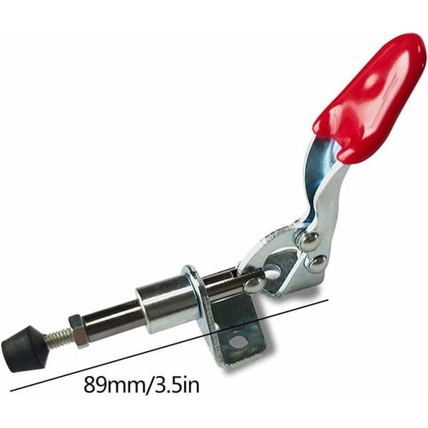 2 stk. Toggle Clamps, 45 kgf Hold Down Push Pull Quick Release Manuel klemme med horisontal arm, Kompatibel med træbearbejdningsværktøj