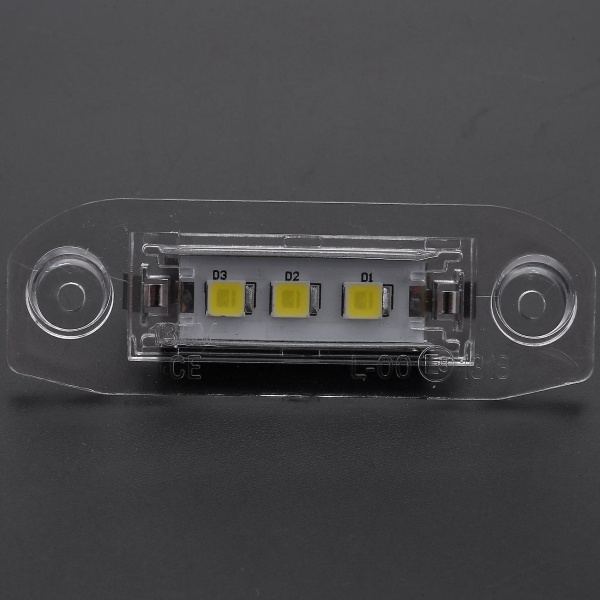 2kpl LED-rekisterikilven valot S80 Xc90 S40 V60 Xc60 S60 C70 V50 Xc70 V70 Musta Ei mitään