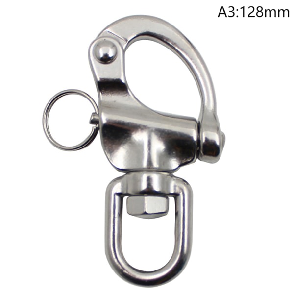 316 Rustfritt stål vridbar snäppbygel Quick Release Båtankare Ch A3 one size A3 one size