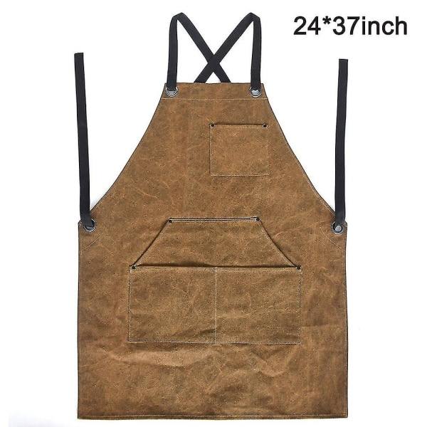 Hgbd-24\"x37\" Läderbutiksförkläde med värmebeständigt och flamskyddat