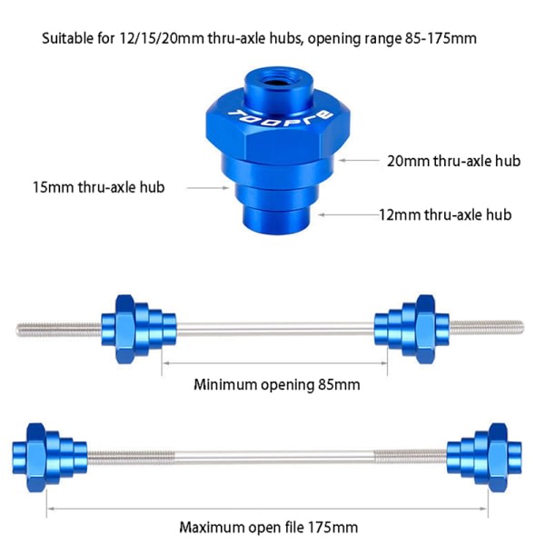 Sykkel Thru Axle Adapter Nav Konvertering Nav Felg Hjul Retting St