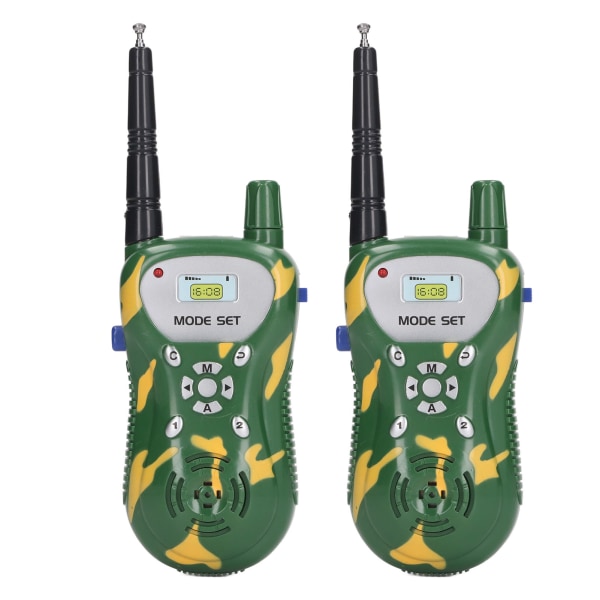 2st Radioleksak Klart Ljud Interaktiv Handhållen Radioleksak för barn Utomhusgrön