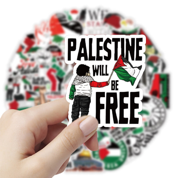 100 st gratis land Palestina klistermärken Dekal present för motorcykel bil cykel resväska
