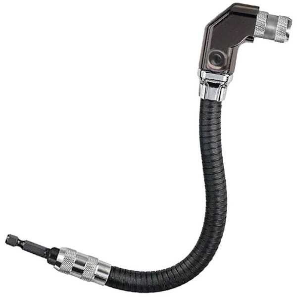 Flexibel Borrförlängare, Universal Elektrisk Borrvinkeladapter, Svart