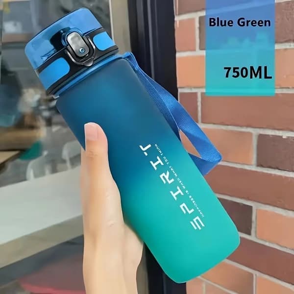 650 ml gradient vattenkopp, bärbar vattenflaska med ett klick, läckagesäker vattenflaska i plast, dricksvattenflaska för studenter