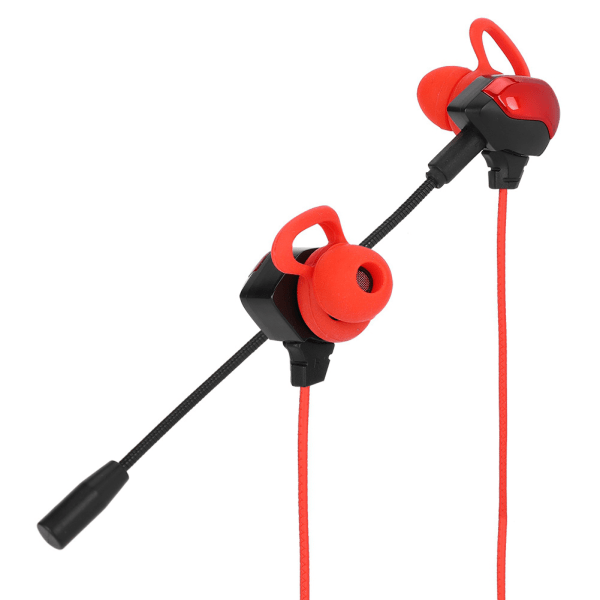 G3000 Universal 3,5 mm kabelanslutna In-Ear Gaming Hörlurar Brusreducering Gaming Headset Röd