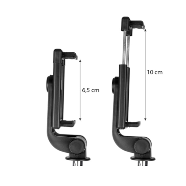 Selfie Stick - iPhone/Android - Bluetooth Black Svart