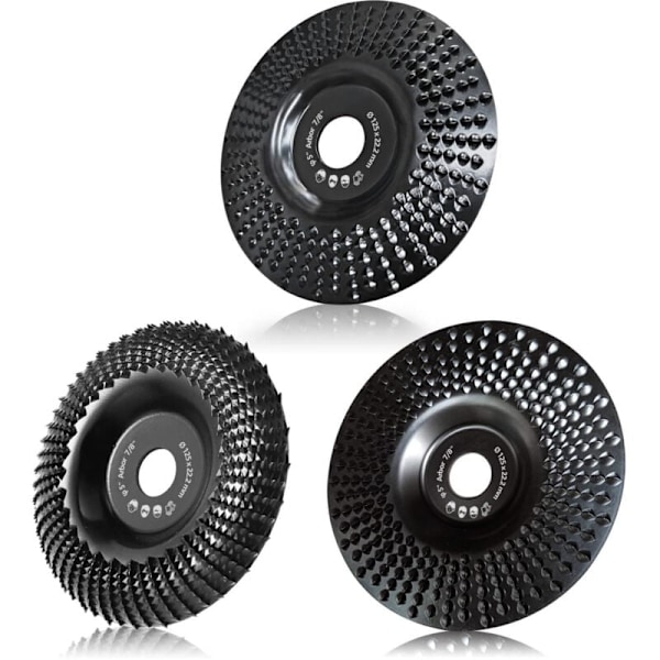 Träslipskiva 125mm 3st för formning slipning skärning vinkelsliphjul