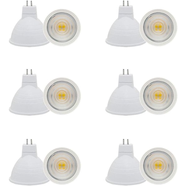 Halogenstrålkastare Slim LED 6-pack