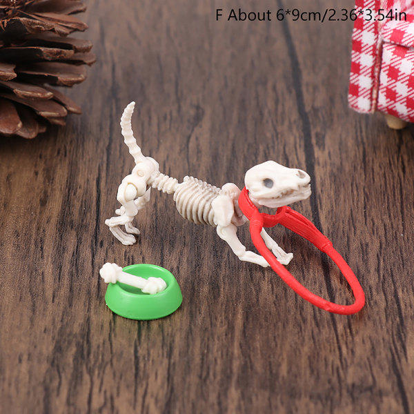 Miniatyrskjelett Actionfigurer Dukkehusting Pr F OneSize