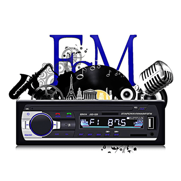 Bluetooth-kompatibel JSD-520 bilradio 12V bilradio bilstereo