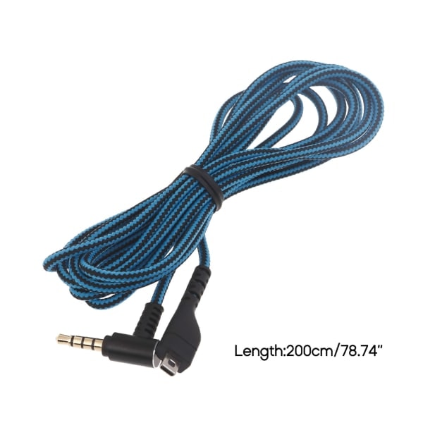 Nylon flettet kabelforlengelse for Arctis 3 5 7 Pro Headset flettet kabel