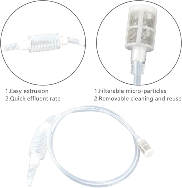 Vinflaskhävert 2 stycken plast vinfilter fint silvin