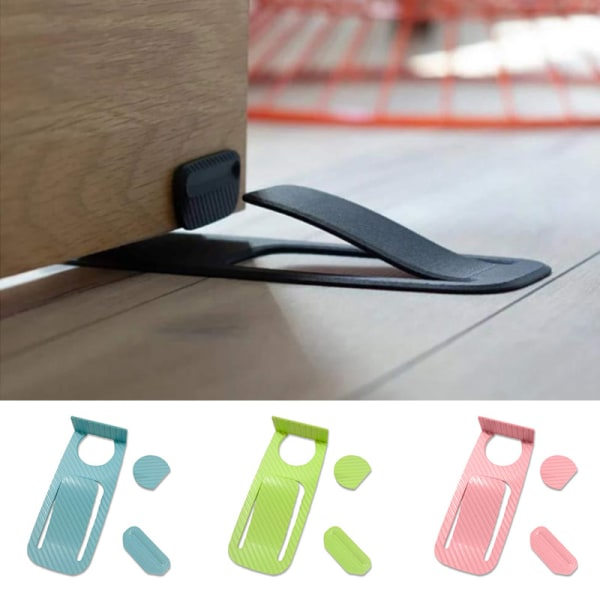 Spring Innovativ dörrstopp håller din dörr öppen på rätt sätt Svart one size Black one size