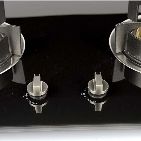 Gaskomfur Knap - Pakke med 4 Universelle 6mm Metal Ovn- og Komfurkontrolknapper