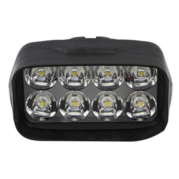 1:a Motorcykel Bil Super Bright 8 LED-ljus Strålkastare Spotlight Svart One Size Black One Size