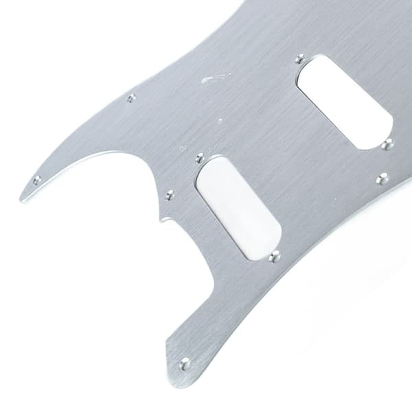 Elektrisk gitarr plektrumskydd aluminiumlegering skydd repskydd frontplatta panel skydd instrumenttillbehör silver
