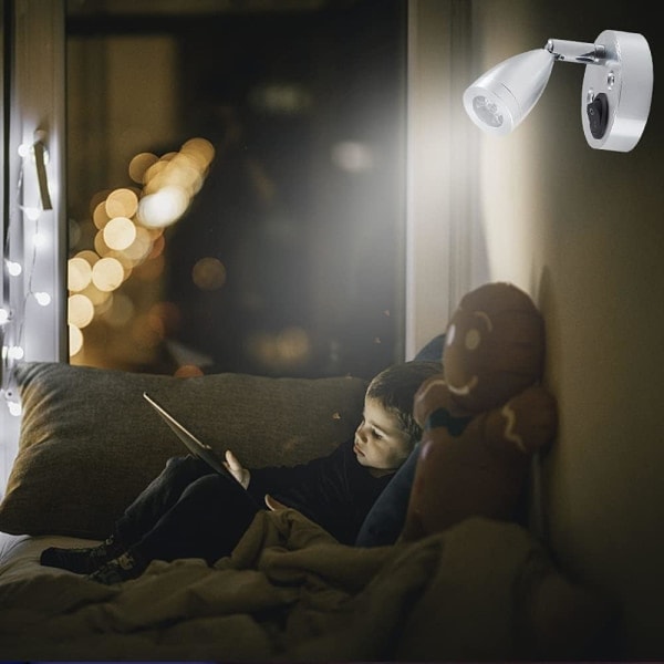 12V LED Spot Leselampe, RV Leselampe LED Innvendig, 1W Varmt Lys Lesing ved Sengen