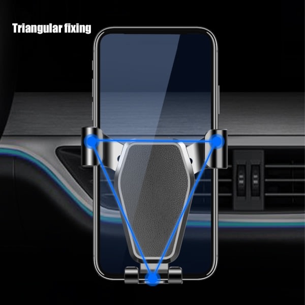 Gravity Telefonhållare Automatisk fäste Montering Bil Front Dashboard som bilden