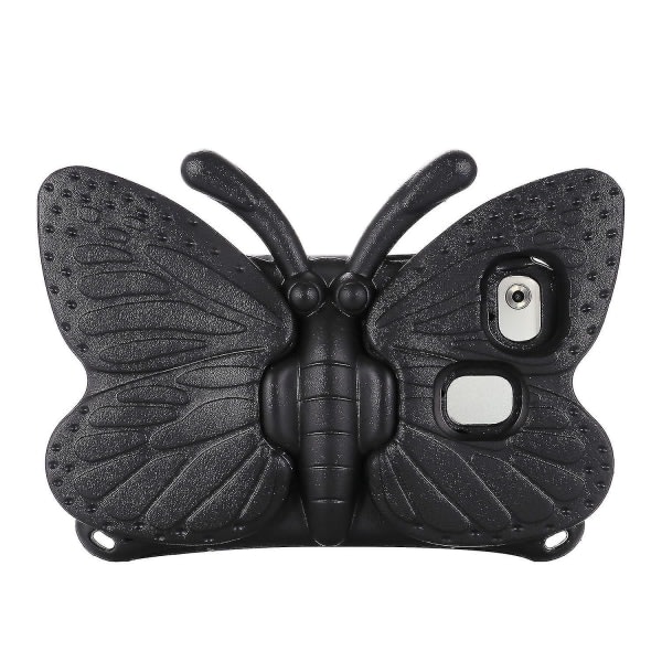 Butterfly Samsung Galaxy Tab A7 Lite 8.7 T220/t225 2021 Etui, Barnvenligt, Eva Blødt Skummaterial, Tykke Fire Hjørner, Kamerabeskyttelse, Stødsikker Sort Black