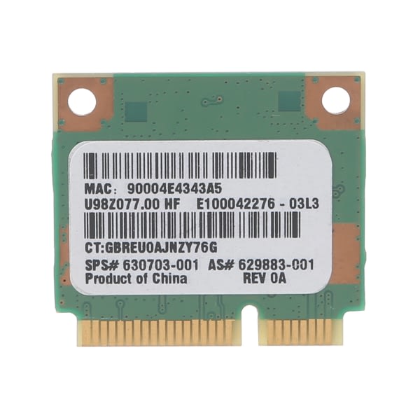 Erstatning for CQ56 57 62 630703-001/670691-001 Rt5390 Half Mini PCie-kort