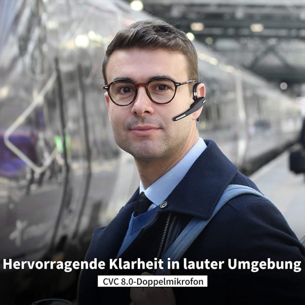 Bluetooth-headset med trådløse MIC-øretelefoner til Business Office