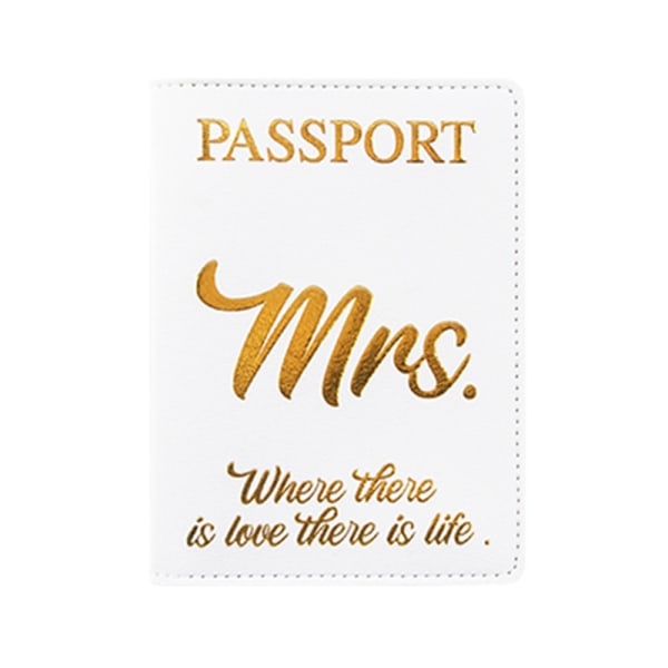 st Mr Mrs Passport Cover med Bagagelappar Hållare till case Organizer ID-kort Reseskydd Organizer