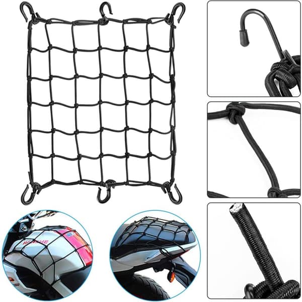 Elastisk bagagestrop, elastisk strammer, 3 stk. elastisk bagagestrop 70 cm med kroge