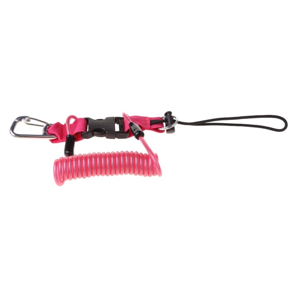 Undervannsdykking Snappy Snappy Spole Camera Light Torch Lanyard Clip Spänne Rosa