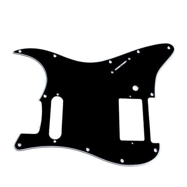 3-lagers Svart Gitarr Pickguard för Fender HS Single Strat Humbucker