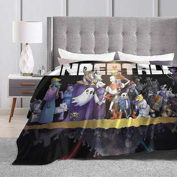 Undertell filt Mjuk varm fuskpäls Vändbar mysig plädfilt Fleecefilt, varm, lätt, för hemsäng, soffa-f247 50x40in 125x100cm
