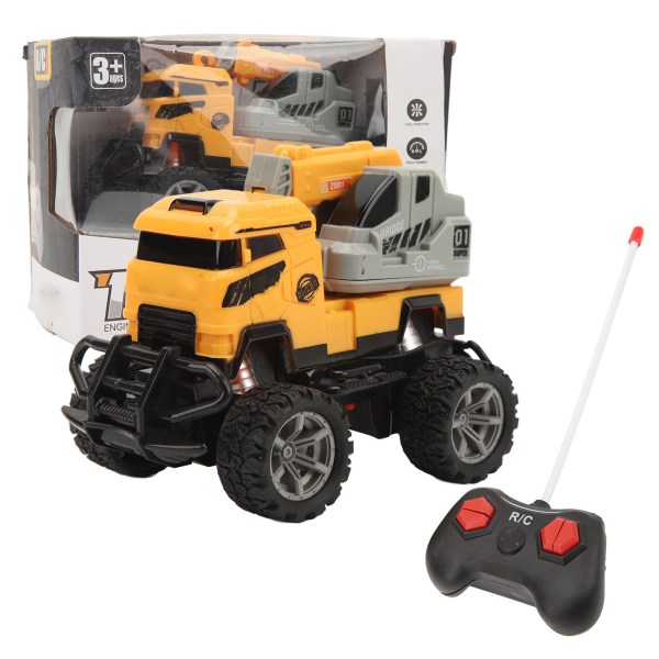 Skala 1:43 RC Engineering Vehicle 4 Channel Light Remote Control Engineering Traktor för barn Barn
