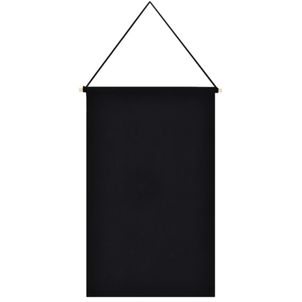Merkeoppbevaringsskjermduk Hengeflagg Brosjetavle Merke Org Svart én størrelse Black one size