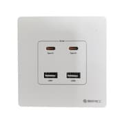 USB-uttak Type C Vegglader Uttak Ladeuttak Med USB-porter C