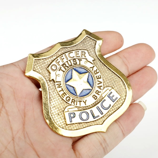 1:a filmtillbehör Cosplay smycken Judy Police Badges Brooc