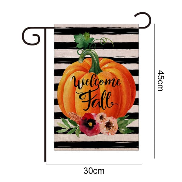 CDQ Efterårs Halloween Græskar Spøgelse Havehave Banner Banner Hus