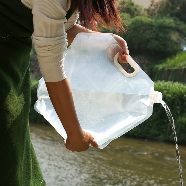 Vattendunk Plastdunk Vattendunk Vatten Dunkar Vattenpåse 5L Vit med Kran