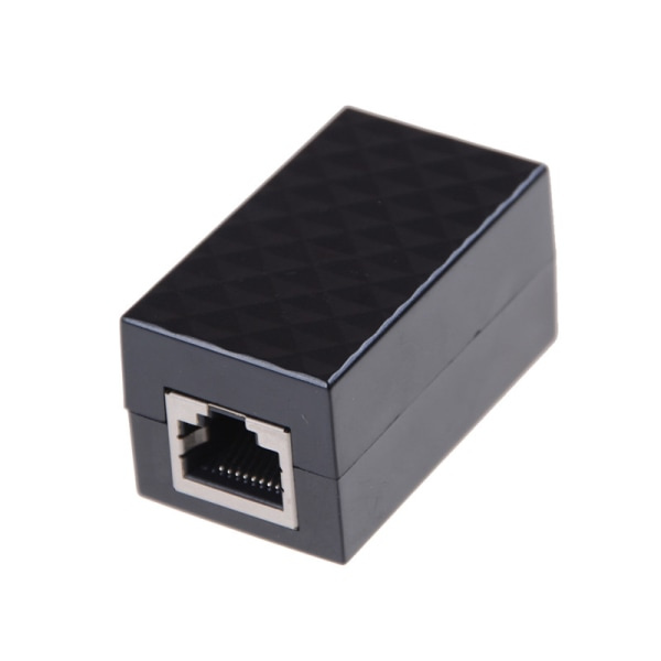 RJ-45 Blixtskydd Adapter Ethernet Överspänningsskydd Nätv Svart onesize Black onesize